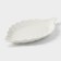 Ceramic "Leaf" dish, 25.5 × 14.5 cm, white color