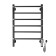 Domoterm electric heated towel rail "Orpheus" P6, 400x600 mm, right, black matte