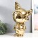 Souvenir Ceramics "Cosmonaut - Fox" Gold 20x30x49 cm
