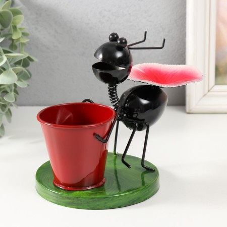 Souvenir Metal "Ant and Flower" mix 17.5x11x13 cm-4