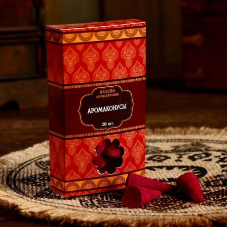 Incense "Natura" 20 cones with a stand vanilla
