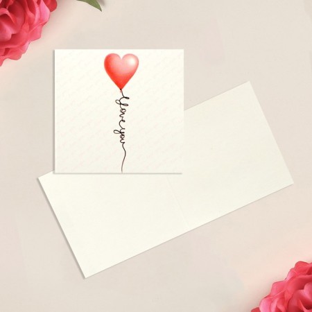Postcard-Mini "I Love You", Sherdechko, 7 x 7cm