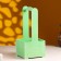 Kashpo - wooden box 13.5x13.5x30 cm Green Provence