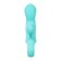 Willy Eromantica double stimulation vibrator, 12 cm, silicone, mint color