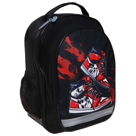 School backpack, 37 x 27 x 16 cm, ergonomic back, calligrata b "sneakers"-5