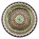 Plate of the Rishtan ceramics "Flowers", 25 cm, blue