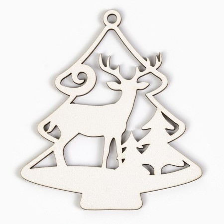 Christmas tree toy New Year, 4 pcs, set, New Year-7