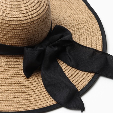 Women's hat minku, light brown color, rr 58-5