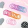 Hair elastic band "Lux" (set 24 pcs) flicker, mix