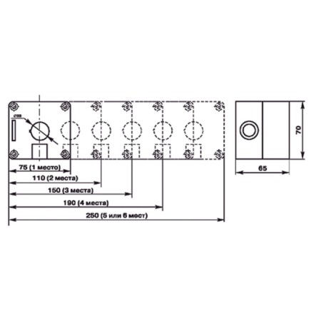 Corps Plastic KP 1 button 22 mm-3