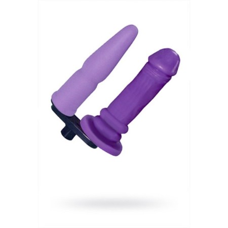 Replaceable double nozzle for Diva, TPR, Violet color, 16 cm