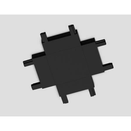 Ambrella Connector X-shaped for the Magnetic Ultra Slim GV1127 BK overhead busbar.-1