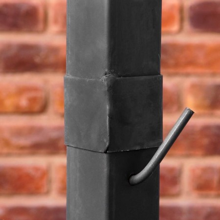 Bake under a cauldron 22 l d = 46 cm, with a chimney, with a door-12