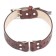 A collar with a base made of thermoplastic rubber with a paw embossing, 58 x 2.7 cm