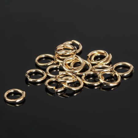 Connective ring 0.8 × 6 mm (set 50 g, ± 570 pcs.) SM-976, color gold