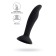 Anal plug A-Toys by Toyfa Stroft, silicone, black color, 10.5 cm