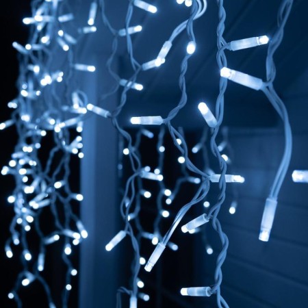Garland "fringe" 3 x 0.9 m, IP65, UMS, white thread rubber, 232 LED, white glow, 220 V-3