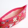 Cosmetic bag with lightning, red color