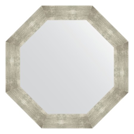 Mirror in the baguette frame, aluminum 90 mm, 76.6x76.6 cm