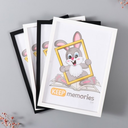 Set of frames "Format" 21x30 cm, 4 pcs. Black/white color