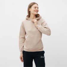 Women's sweatshirt was launched, beige color, size 46