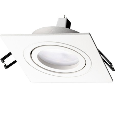 Light-K Buildiv-y, artin, square 94x94x25mm hole 75x75mm Gu5.3 Al White 51423 7-9