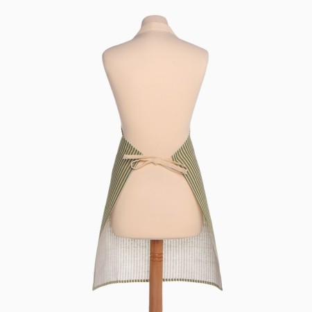 Apron of Dolyana with a pocket, centered green, 70*65 ± 4cm, 100% HL, moward-6