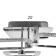 Causteen with PDU 1834/3SL LED 96W 3000-6000k Dimmer silver 45.5x58x14 cm Bayerlux