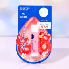 Hygienic lipstick for lips, with cherries