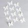 Decor for creativity "Butterfly", three -layer, set of 12 pcs., Size 1 pc. - 5 × 4.5 cm, milk color