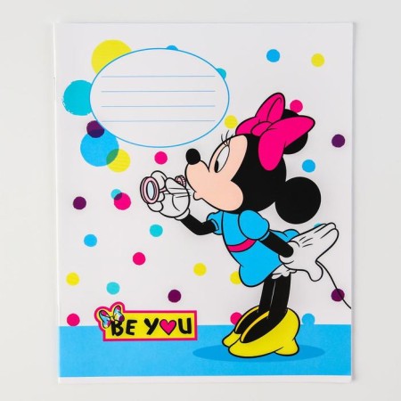 Notebook in a ruler of 12 sheets, 5 types of mix, cover coated paper, Minnie Mouse-7