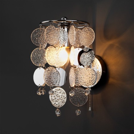 Wall lamp with Bolla decor, 60W, E14, 22,1x18.3x27.3 cm-1