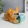 Souvenir Polystone Light "Bulldog and soap bubble" from the solar battery 12x11.5x26 cm