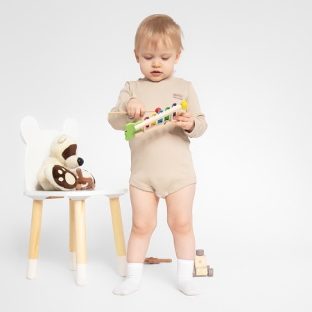 Bodi-water-lane children's minku, beige color, height 86-92 cm