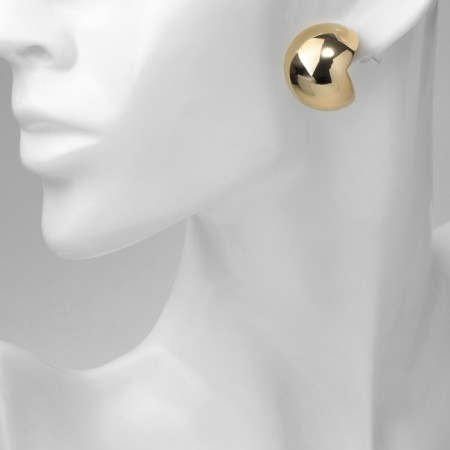 Earrings plastic "Sphere" True, the color is gold-4
