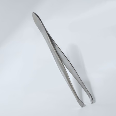 Pinzet beast, narrow, 8.5 cm, silver color-3