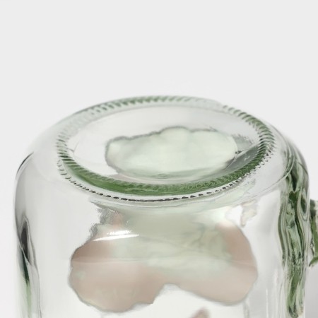 Bank Glass Daula "Kotik", 450 ml, 10 × 7.5 × 13 cm, with a handle, a lid and a tube-6