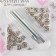 Installation buttons, alpha (S-shaped), d = 10 mm, 8 pcs, with the installer, silver color