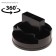 Table stand-organizer "City", rotating, black