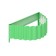 The flowerbed is galvanized "petal", d = 70 cm, h = 15 cm, bright green, Greengo