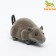 Burned velvet mouse, 12 cm, gray