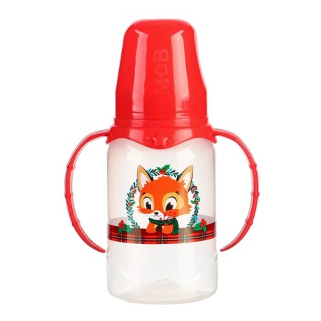 New Year's gift “Our Happiness”: a bottle for feeding 150 ml. + dummy silicone orthodontic, I crush me-5
