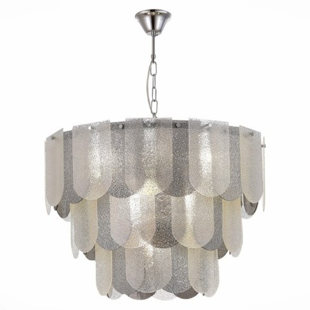 Suspended EVOLUCE lamp. Sle1125-103-12. Erzo. 12x40 watts, E14, 63x63x43 cm, chromium color