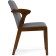 Wooden stool Artis array of gvee/fabric, Cappuccino/gray 49x58x84 cm