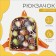 Baby backpack on lightning, orange color
