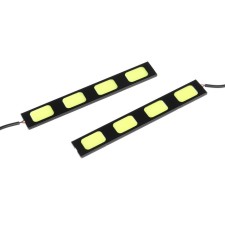Daily running lights DRL-13 cm, 12 V, 8 diodes, steam