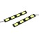 Daily running lights DRL-13 cm, 12 V, 8 diodes, steam