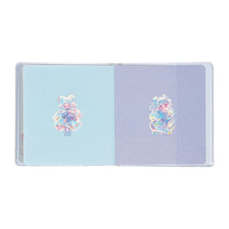 Notebook Gift Book 96l, line, color block, PVC 3D anime cover (9.5x10.5cm)-8