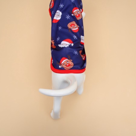New Year. T -shirt "New Year's Night", size M (DS 30, Osh 30, OG 40 cm), blue-3