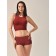 Women's top with a halter neckline Mirey Top Halter Neck, size 44-46, color dark cherry
